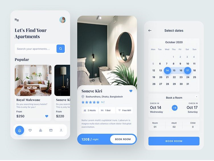 Hotel Booking Website UI UX Design Project