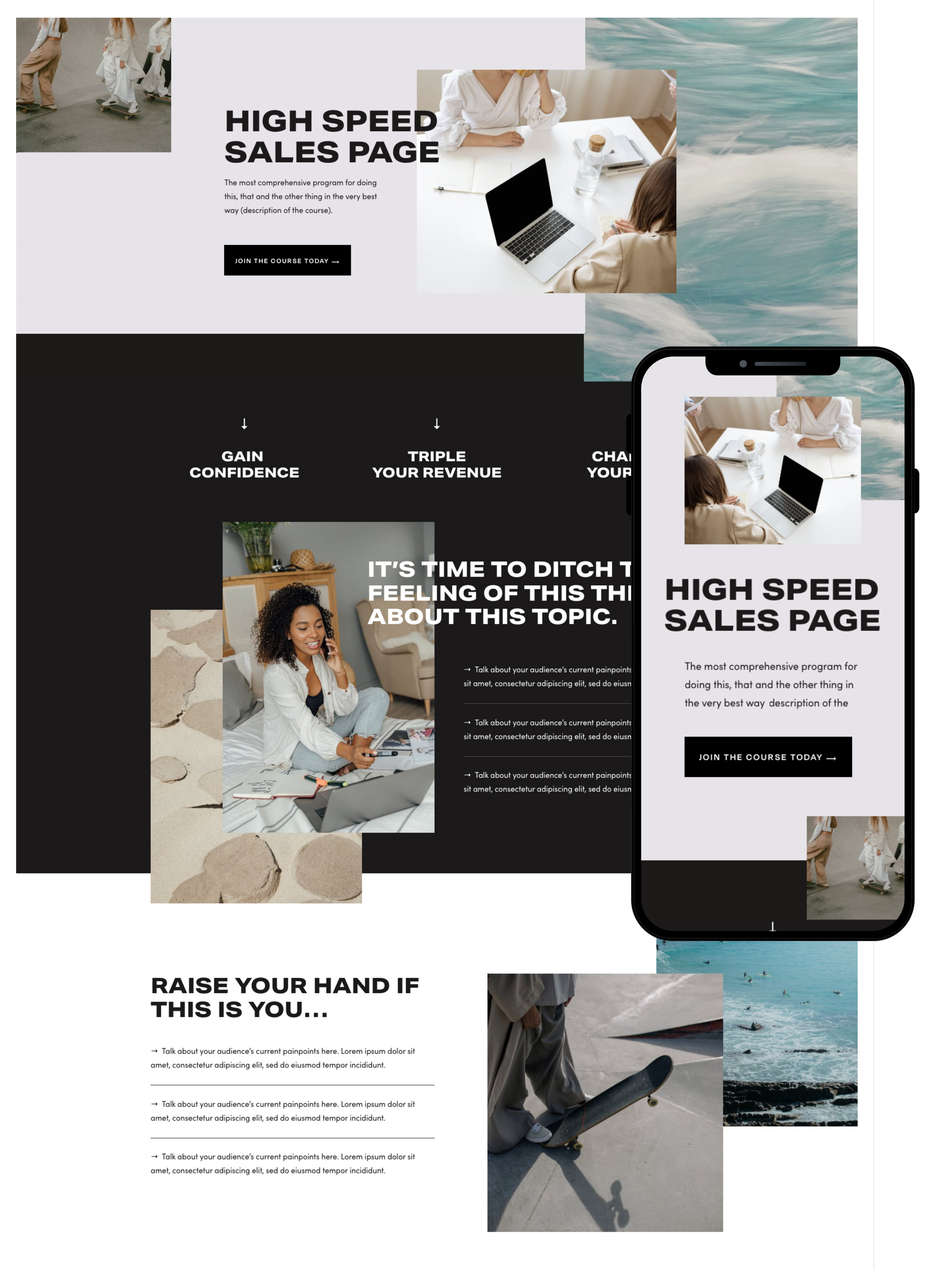 Sales Page Design | Elite Launch Design - Create in Bahrain for Higher Conversions