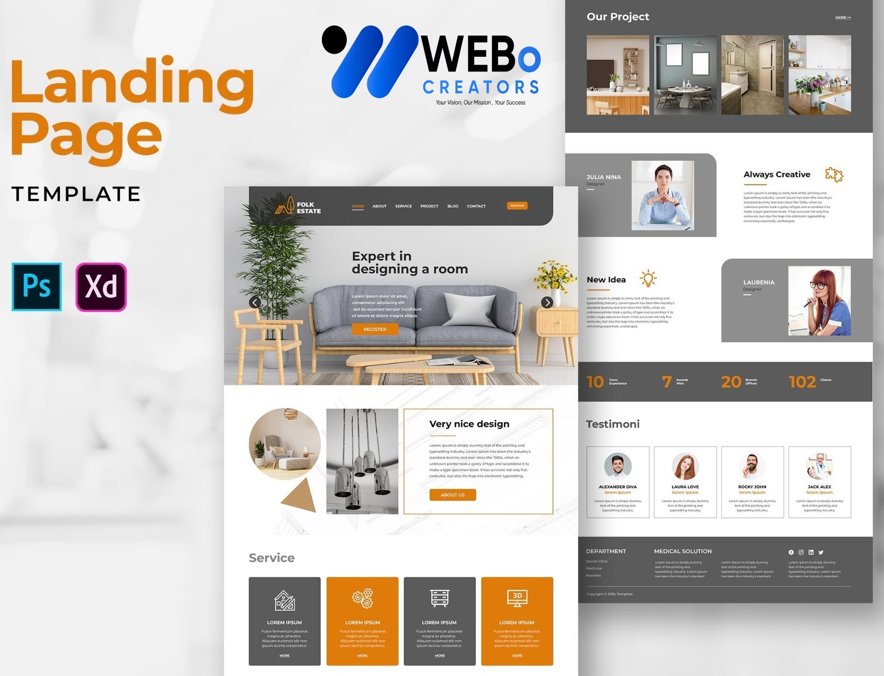 Creative Landing Page Designs, Themes, Graphic Elements for Bahrain Businesses 2026