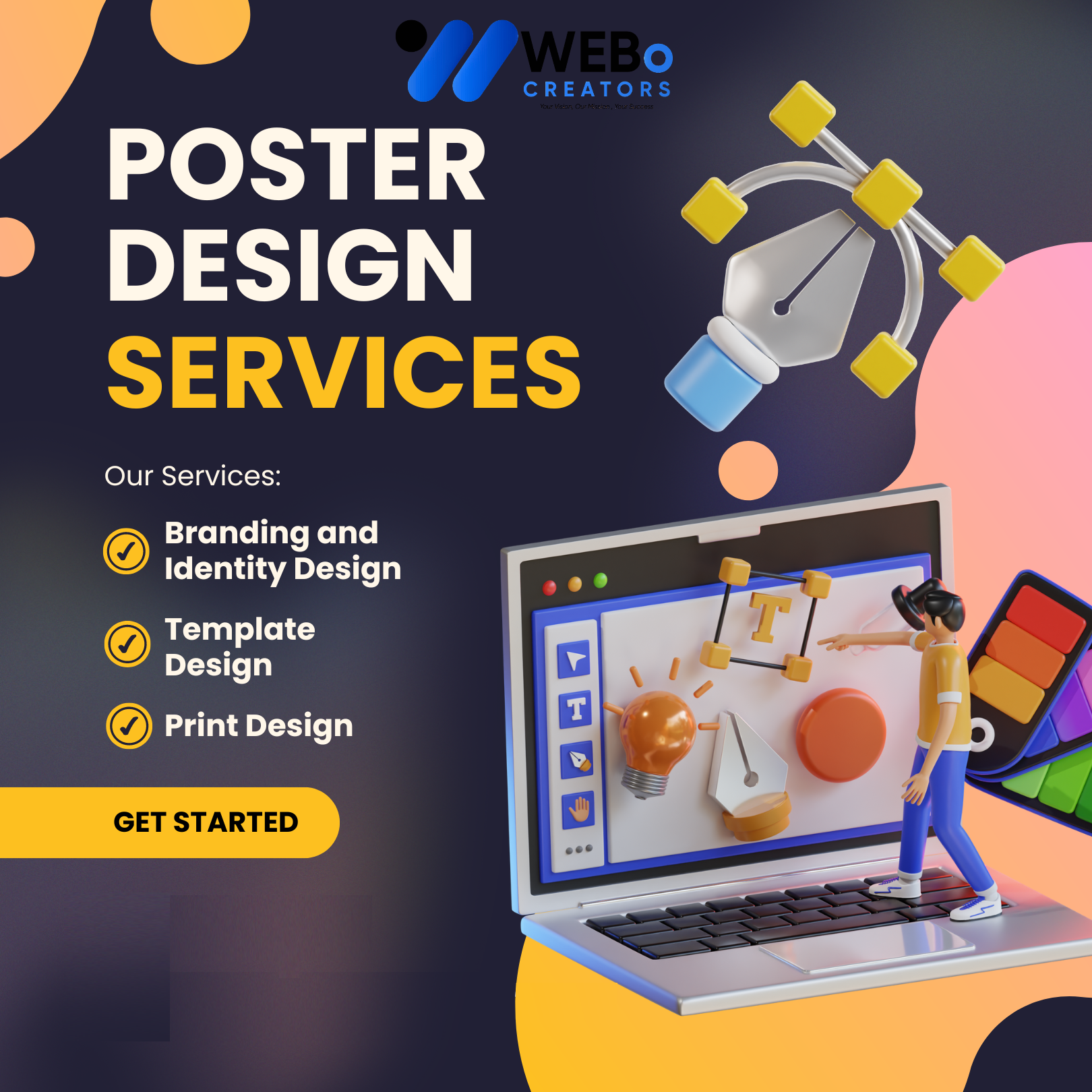 Poster Design Service | Get Powerful Advertising Poster in Bahrain for Business and Events