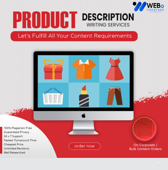 Product Description Writing Services | Best Digital Marketing Agency | Web Design in Bahrain for online stores